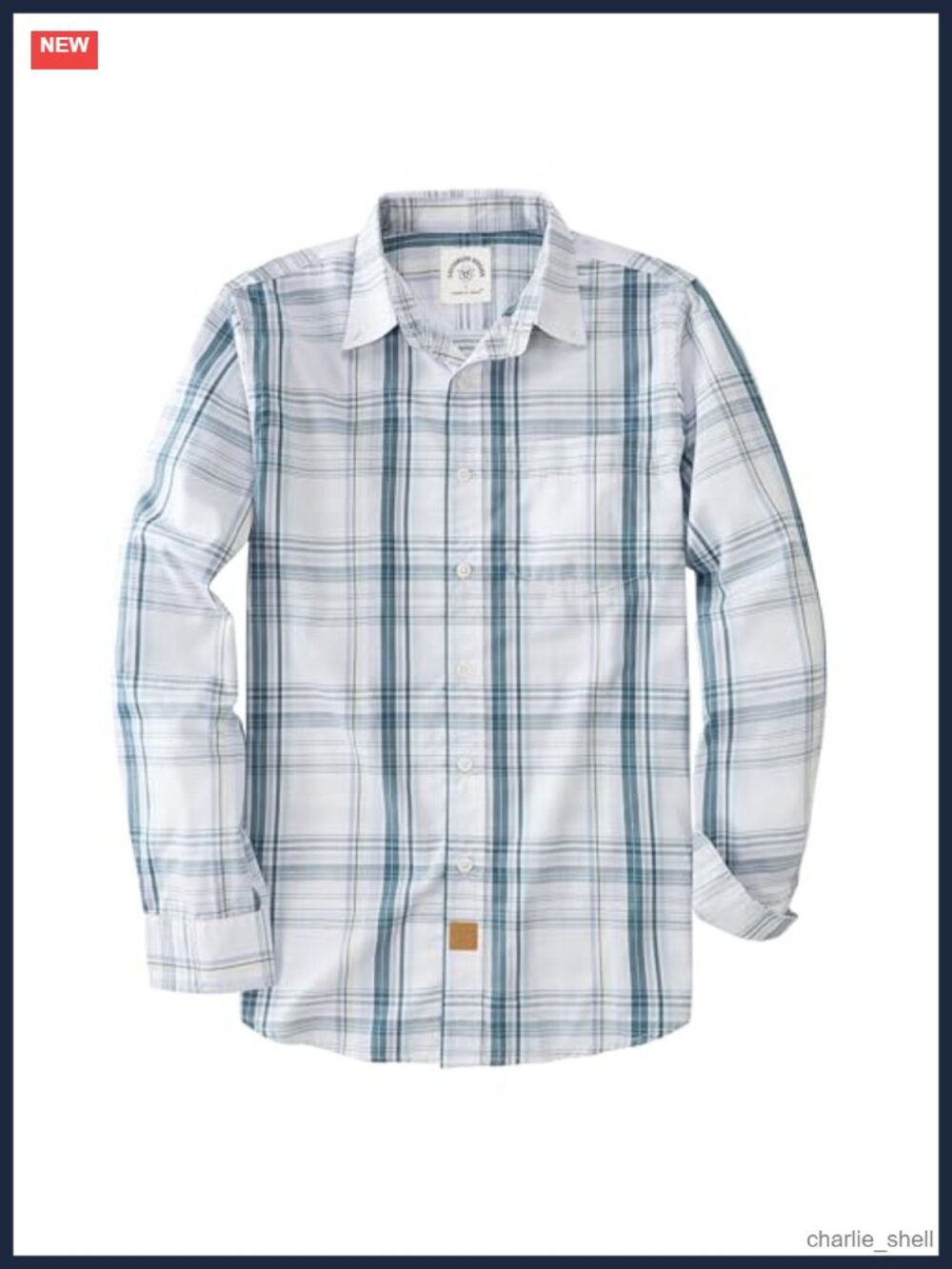 Men's Long Sleeve Plaid Button Down Shirt